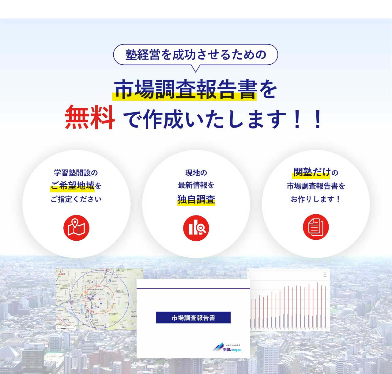 市場調査報告書を無料で作成致します！！